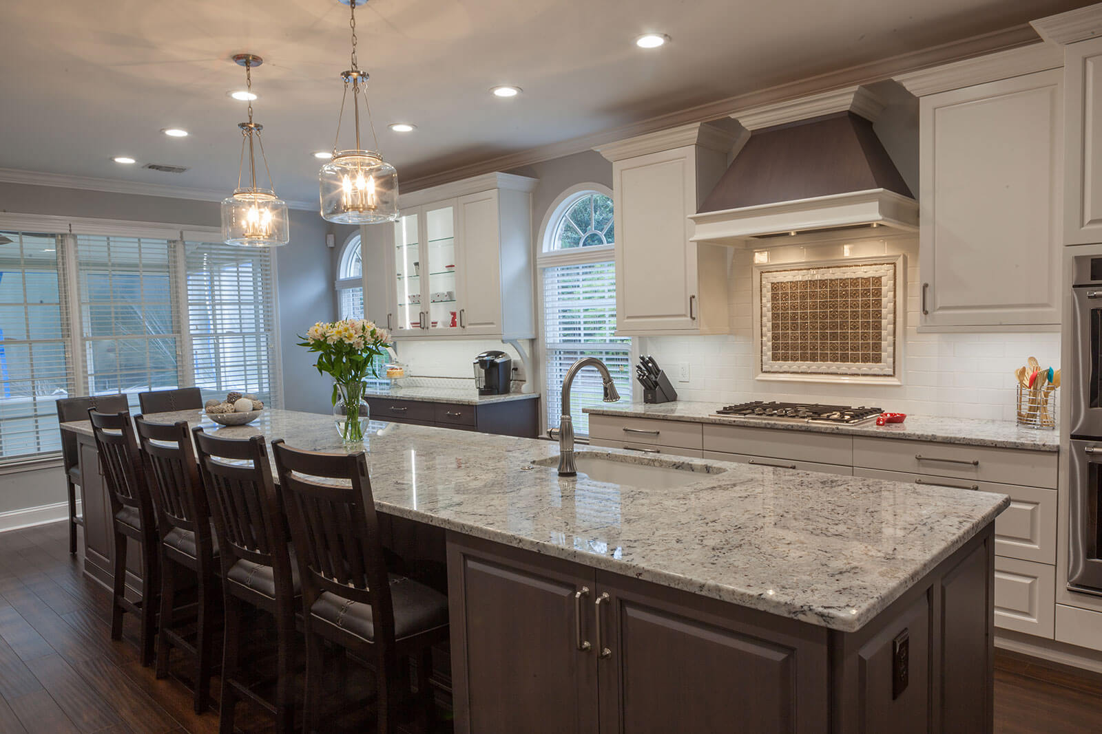 Galley Style Kitchen with Large Island - Cheryl Pett Design